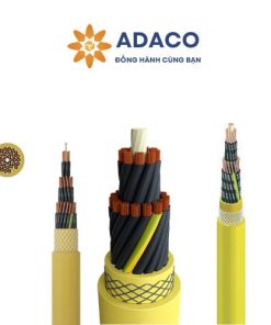 Cáp điện Cordaflex OEM cấp nguồn cần cẩu có sợi cáp quang tổng hợp chống mài mòn