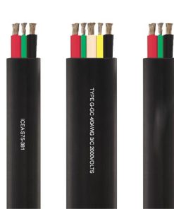 Cáp điện dẹt di động ba pha loại G-GC 2kV dùng trong khai khoáng