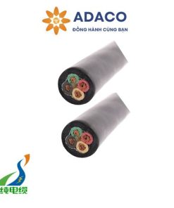 Cáp điện di động loại W bốn dây vỏ tròn 2kV