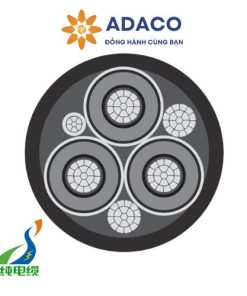 Cáp điện ba pha MP-GC 15000V vỏ CPE dùng trong khai khoáng